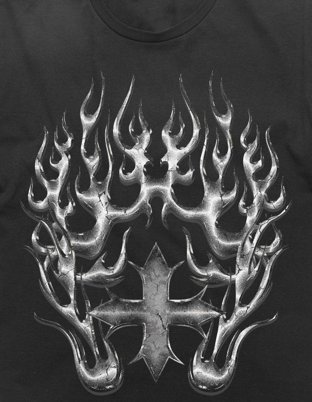 CROSS Metal Flames Unisex Tee