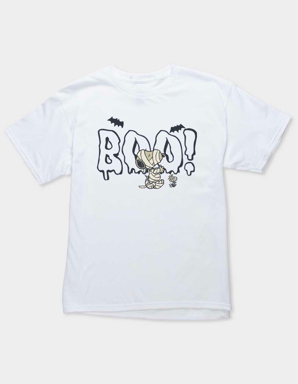 PEANUTS Boo Snoopy Mummy Unisex Kids Tee - WHITE