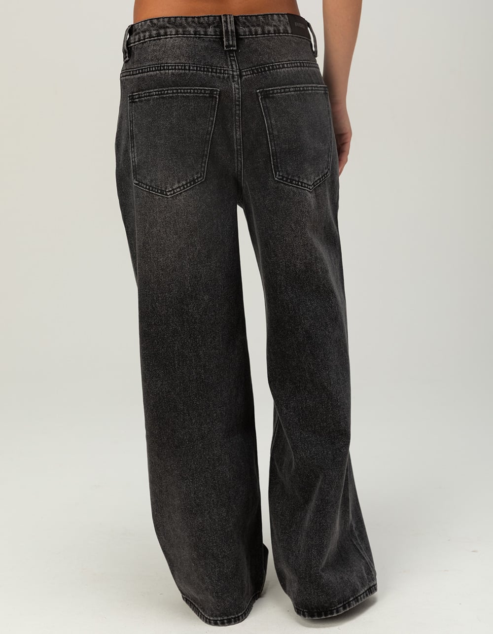 RSQ Low Rise Ultra Baggy Womens Jeans - GREY DENIM