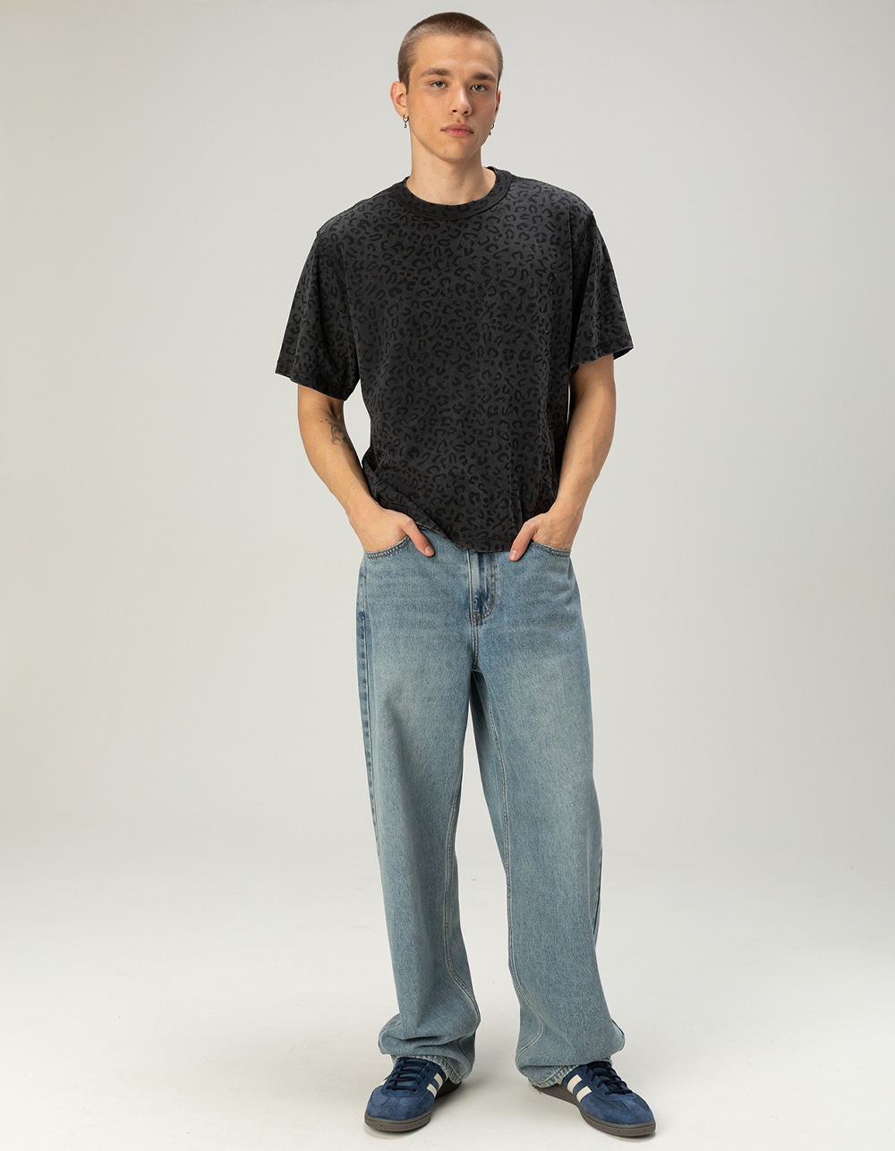 RSQ Mens Boxy Tee - LEOPARD