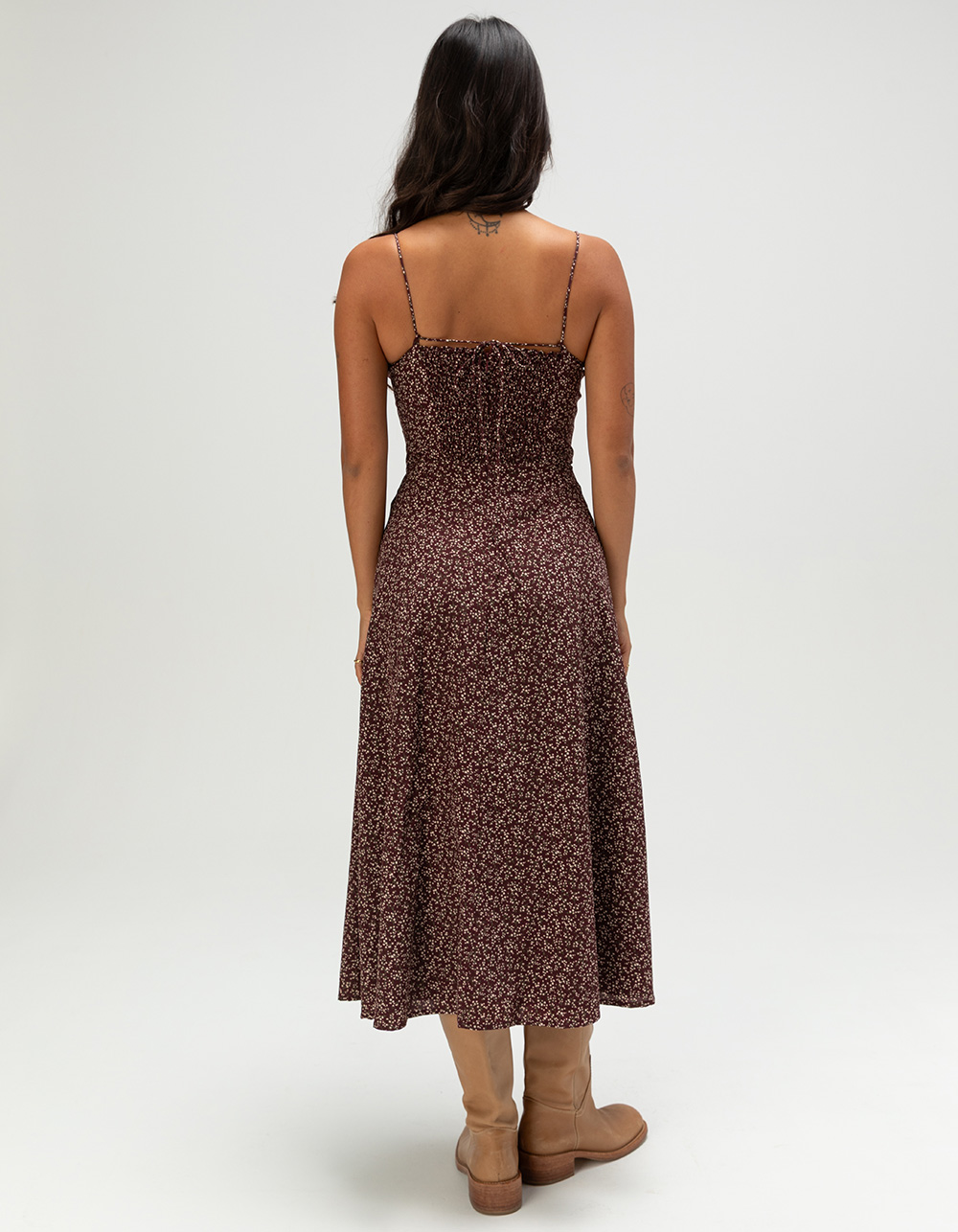 NECTAR CLOTHING Womens Sleeveless Midi Dress - MULTI