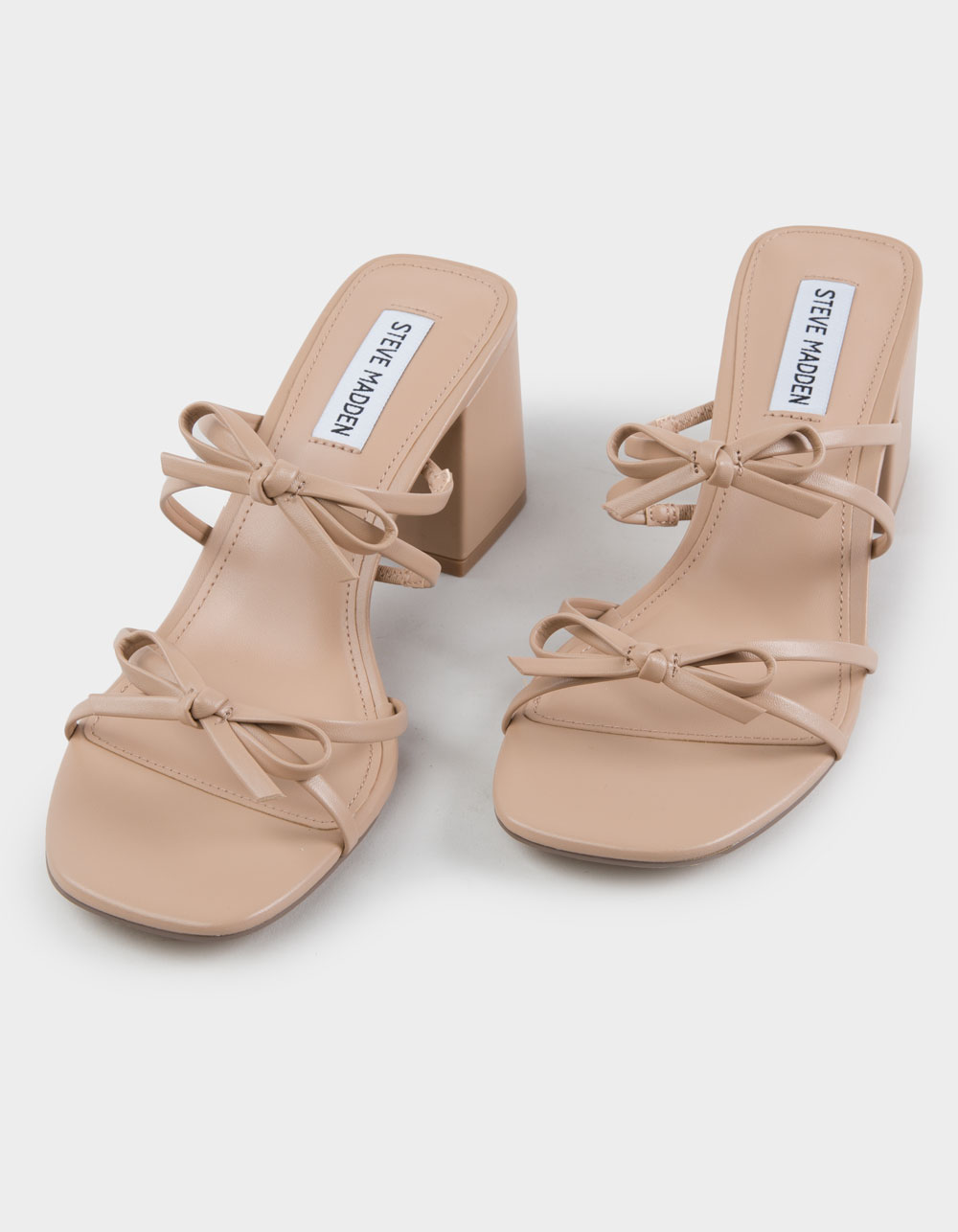STEVE MADDEN Cammy Bow Womens Heels - TAN