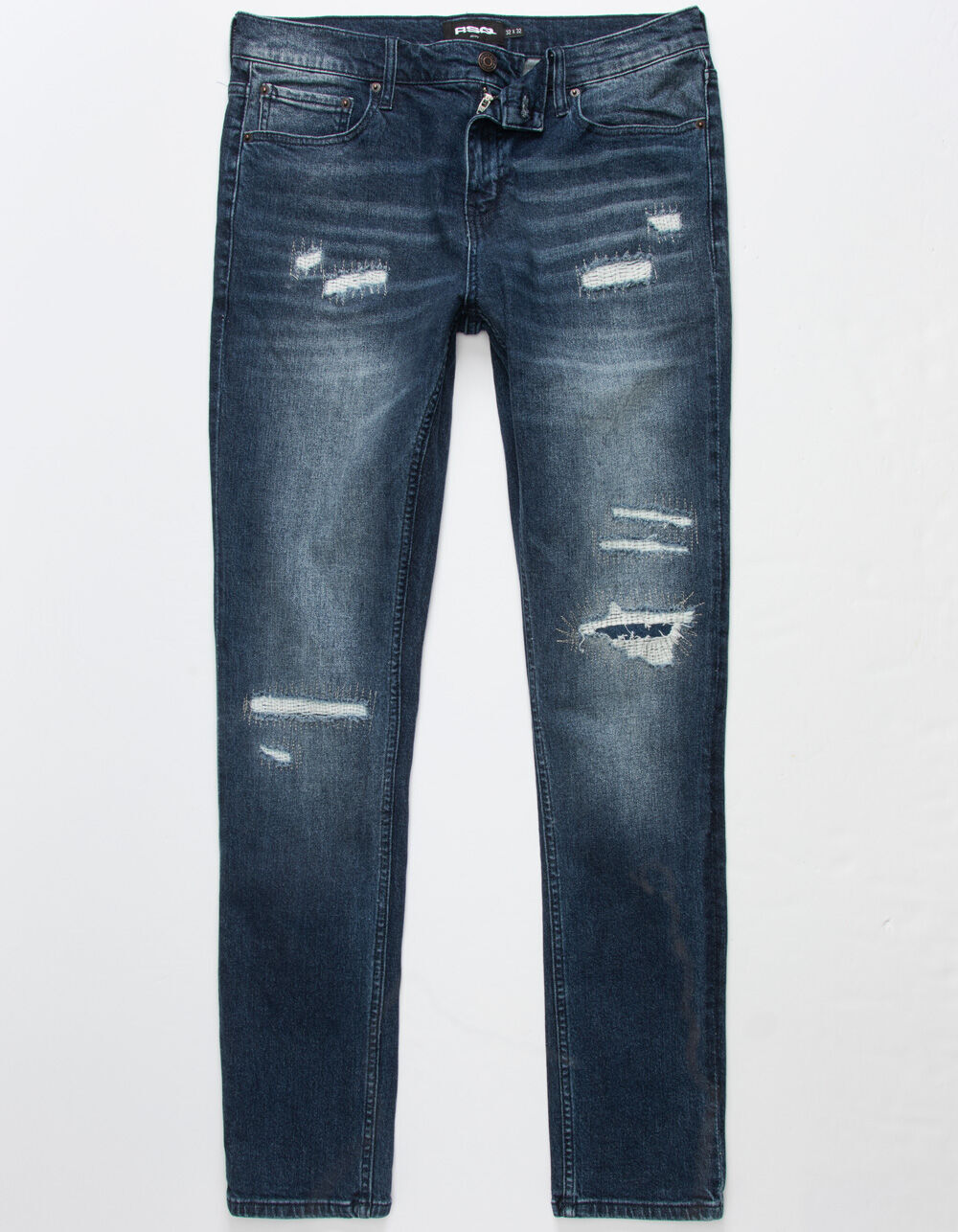 RSQ Mens Skinny Dark Repair Jeans - DARK REPAIR | Tillys