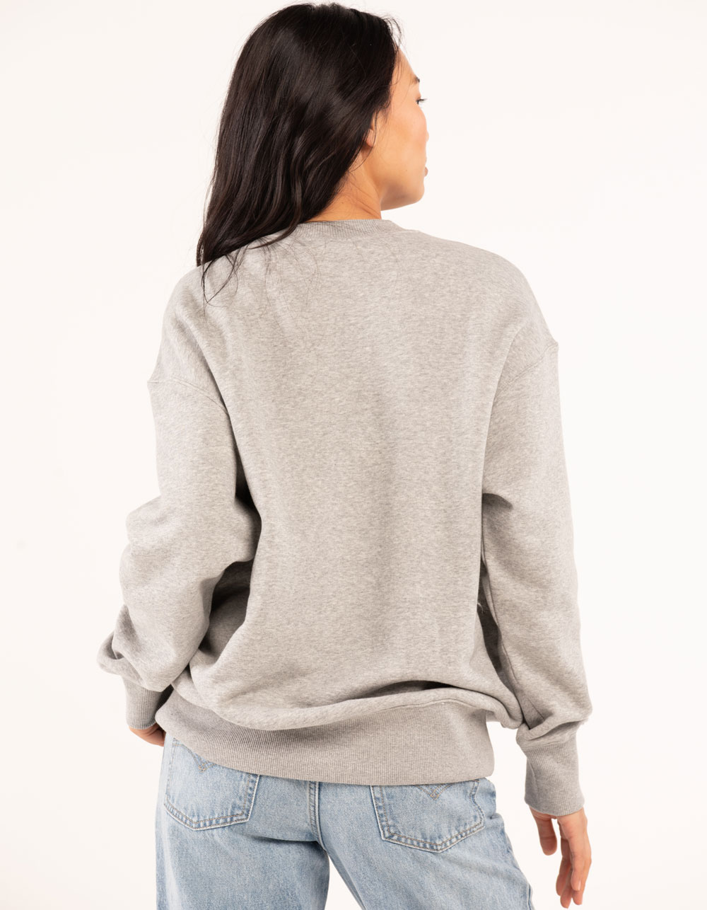NIKE Sportswear Phoenix Fleece Womens Oversized Sweatshirt - HEATHER GRAY