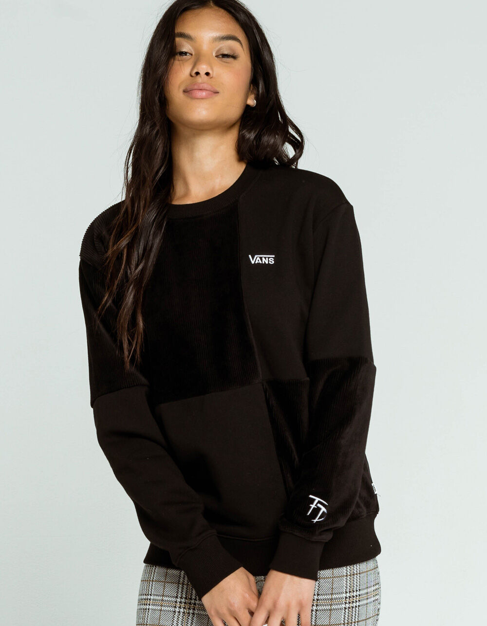 VANS Fabiana Womens Crew Sweatshirt - BLACK | Tillys