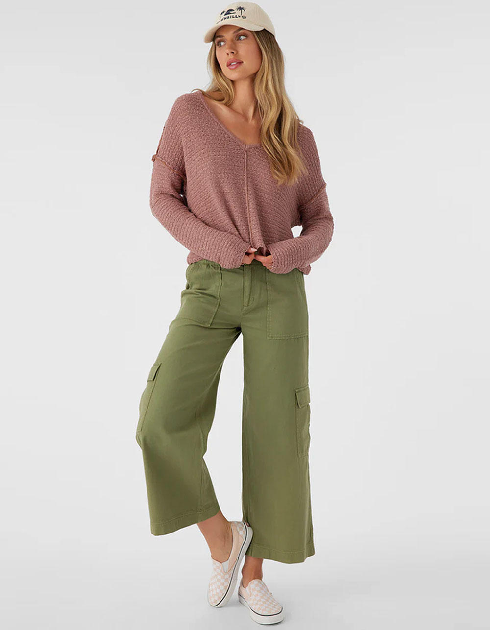 O'NEILL Marina Womens Long Sleeve Sweater - MAUVE