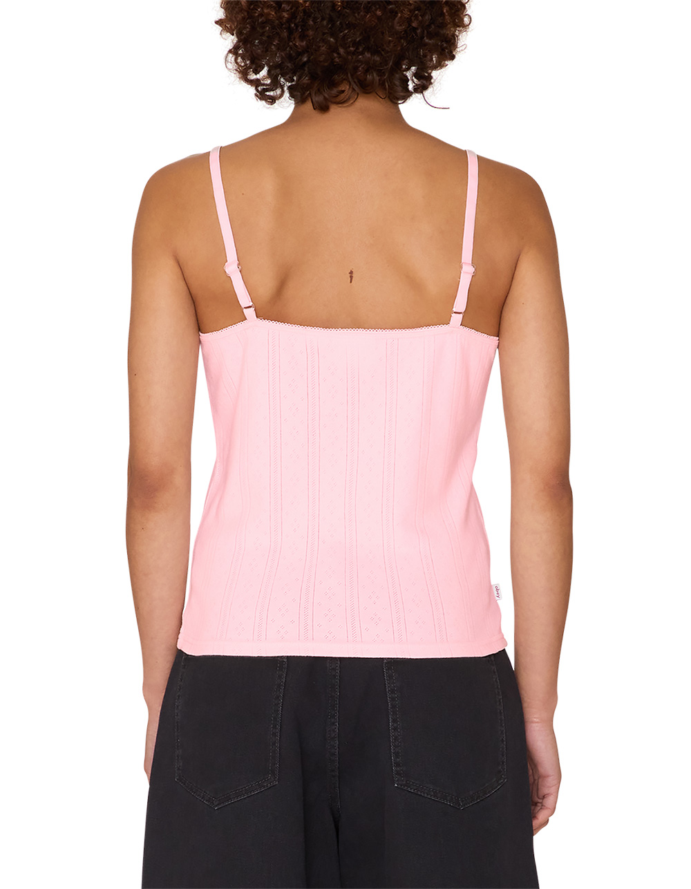 OBEY Rosaline Pointelle Womens Tank Top - LIGHT PINK