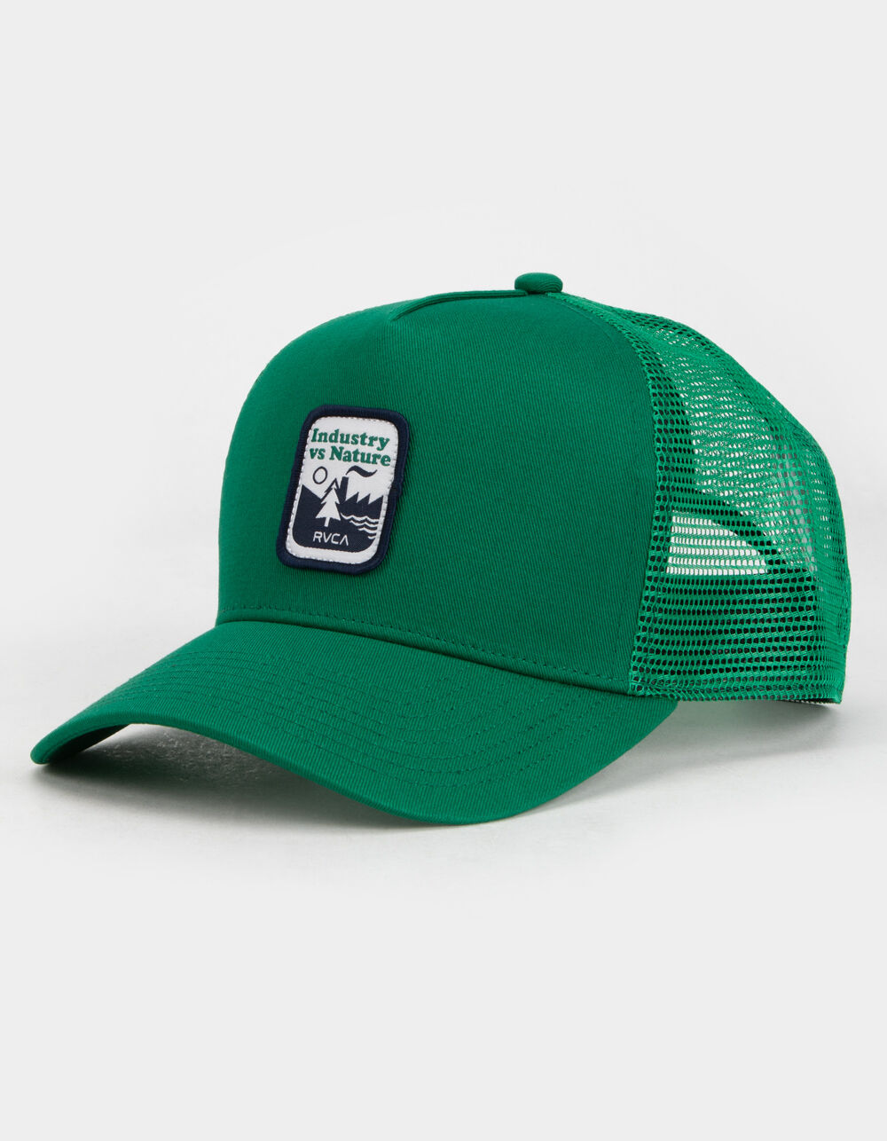 RVCA Linx Curved Mens Trucker Hat GREEN Tillys
