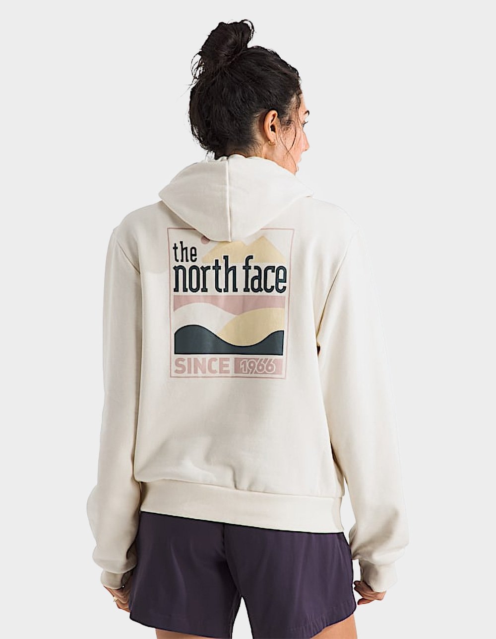 THE NORTH FACE Exploring Since '66 Womens Hoodie - OFF WHITE