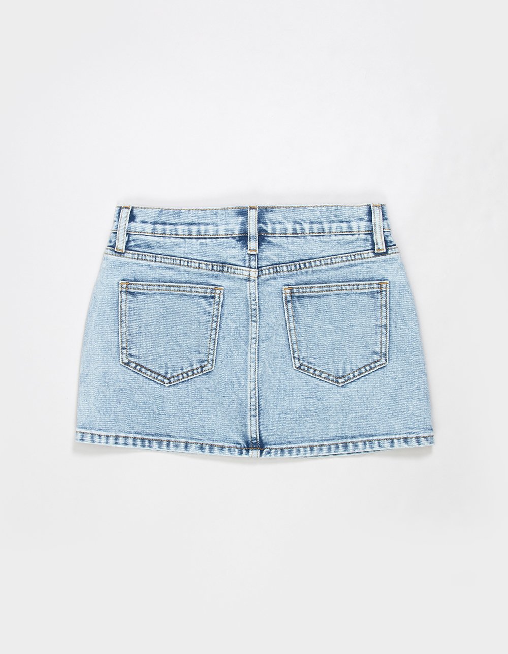 RSQ Girls Self Tie Denim Skort - LIGHT WASH