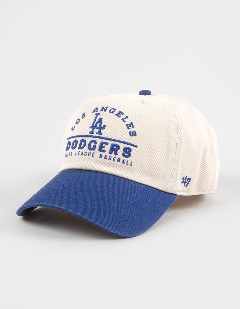 47 BRAND Los Angeles Dodgers Windham '47 Clean Up Strapback Hat - NATURAL