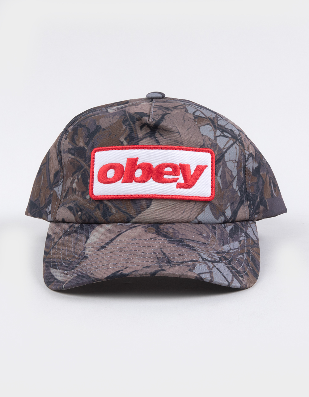 OBEY Ranch 5 Panel Snapback Hat - CAMO GREEN