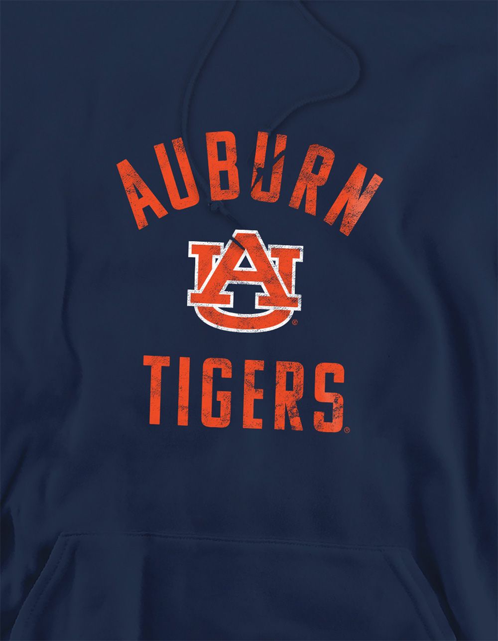 AUBURN UNIVERSITY AU Tigers Logo Mens Hoodie - NAVY