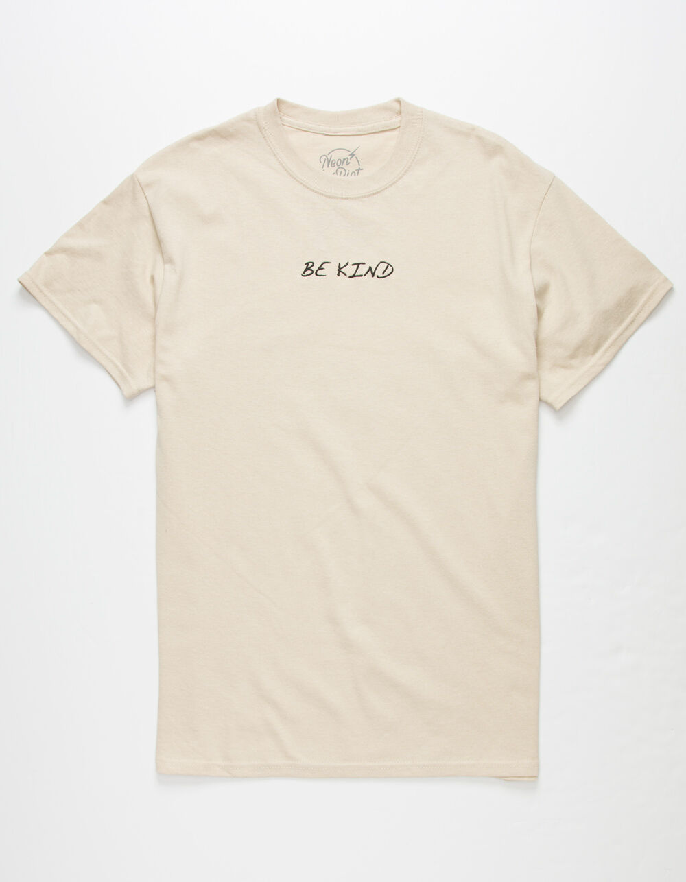 NEON RIOT Be Kind Embroidered Mens T-Shirt - SAND | Tillys