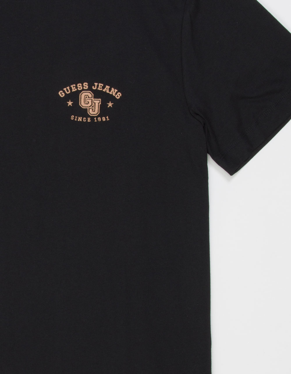 GUESS JEANS Logo Stars Mens Tee - BLACK