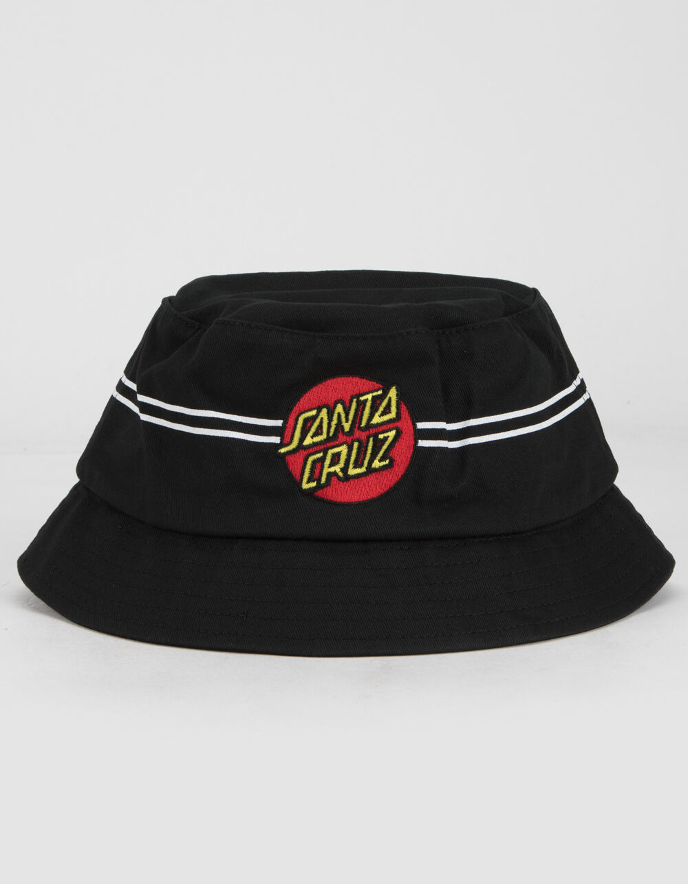 SANTA CRUZ Black Bucket Hat - BLACK 