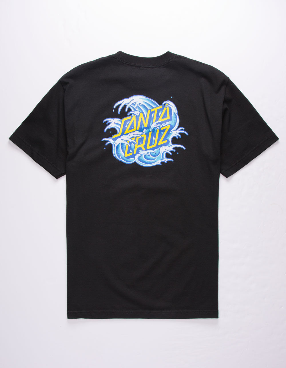 SANTA CRUZ Great Wave Dot Mens T-Shirt - BLACK | Tillys