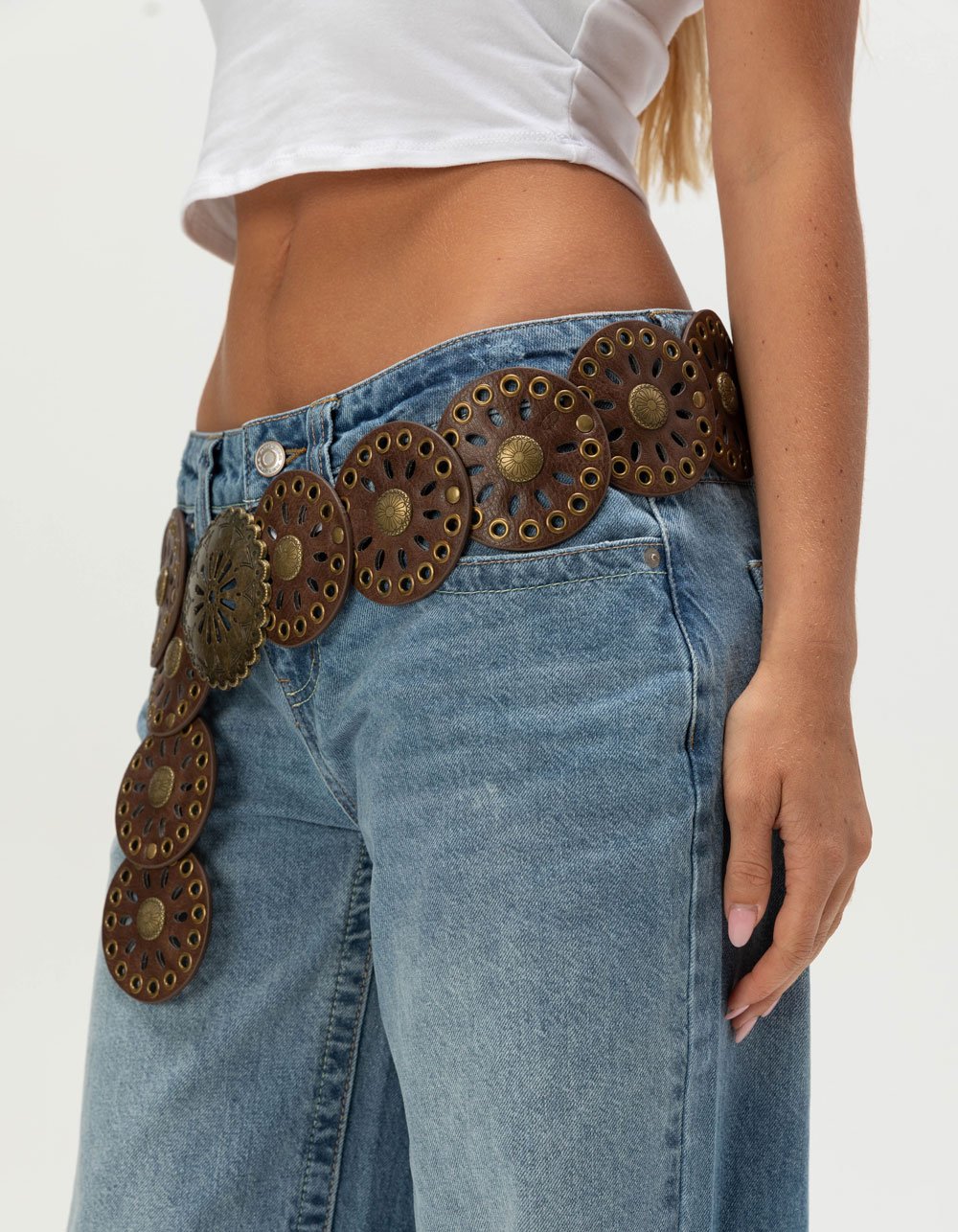 Western Circle Belt - DARK BROWN