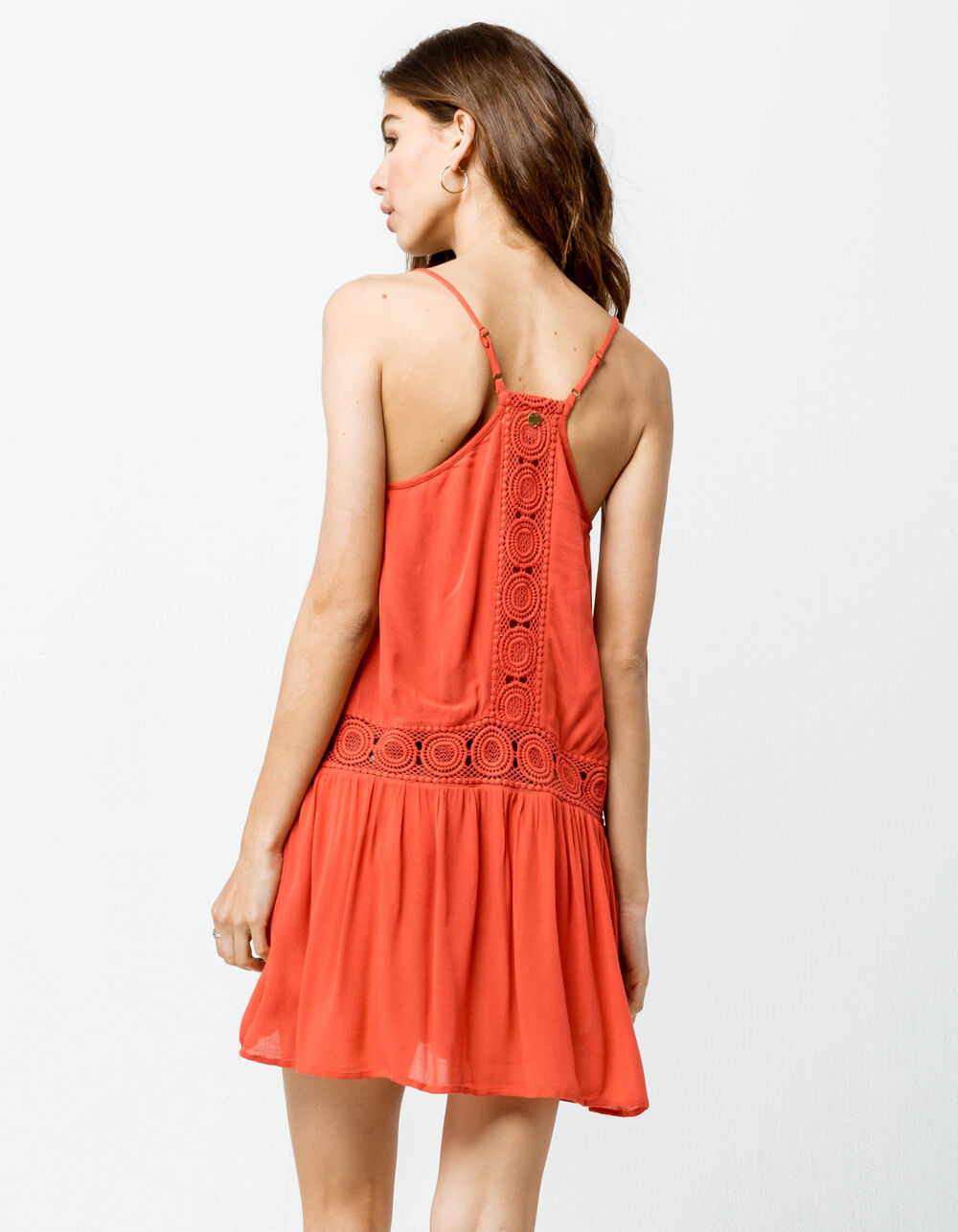 RIP CURL Lara Red Cover Up Dress image number 2