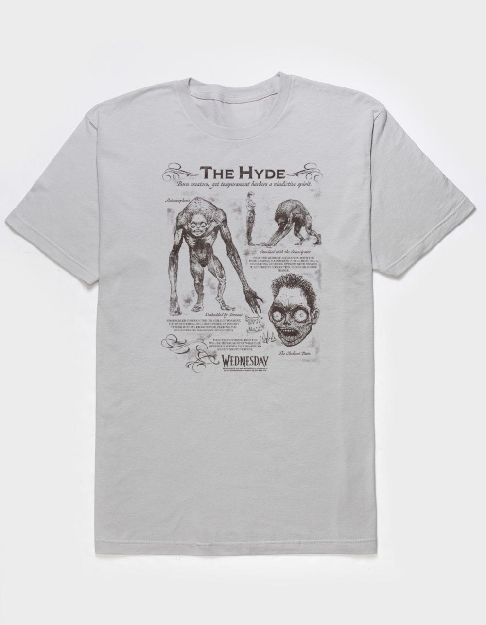WEDNESDAY The Hyde Unisex Tee - SILVER