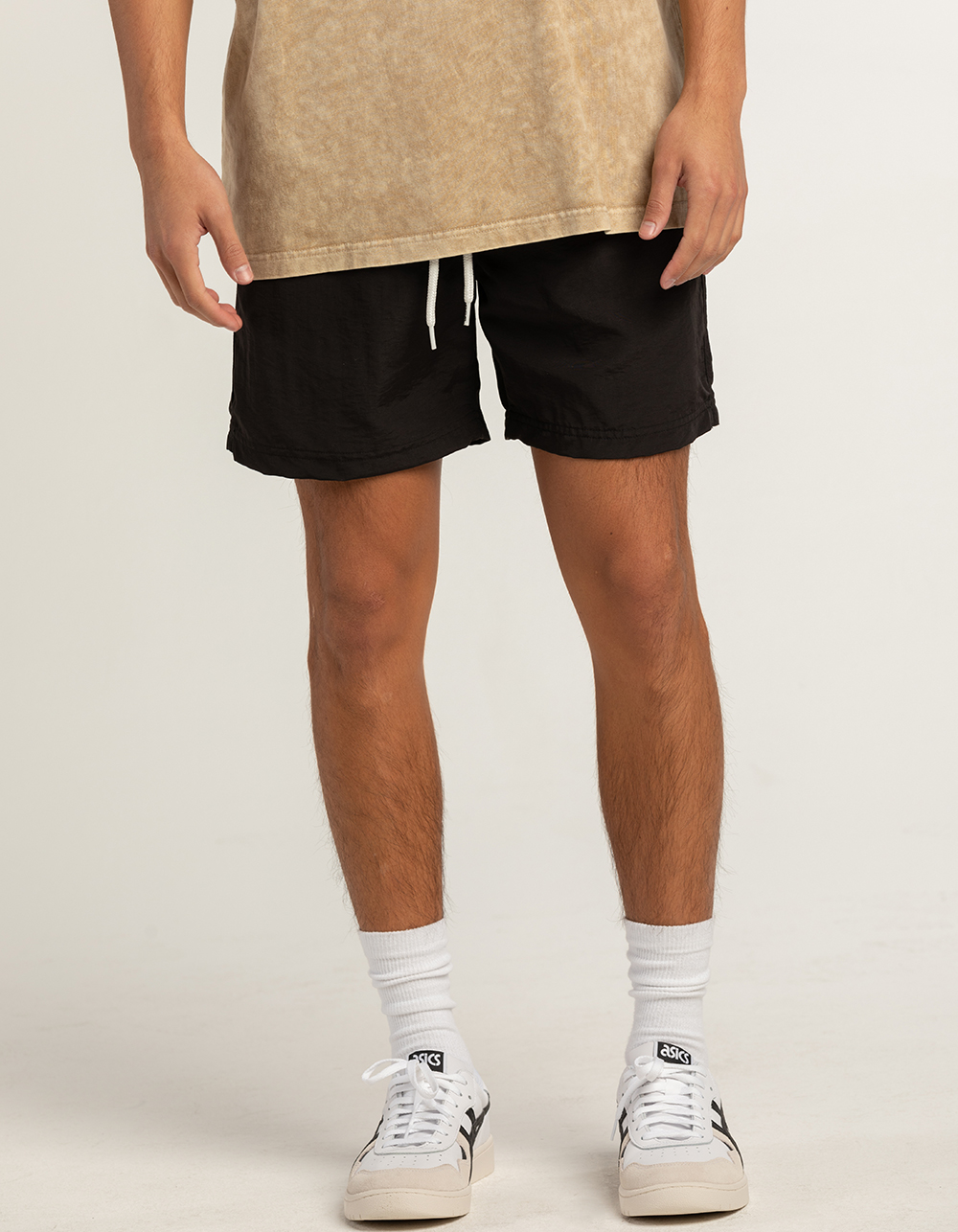 RSQ Mens Nylon Shorts BLACK Tillys