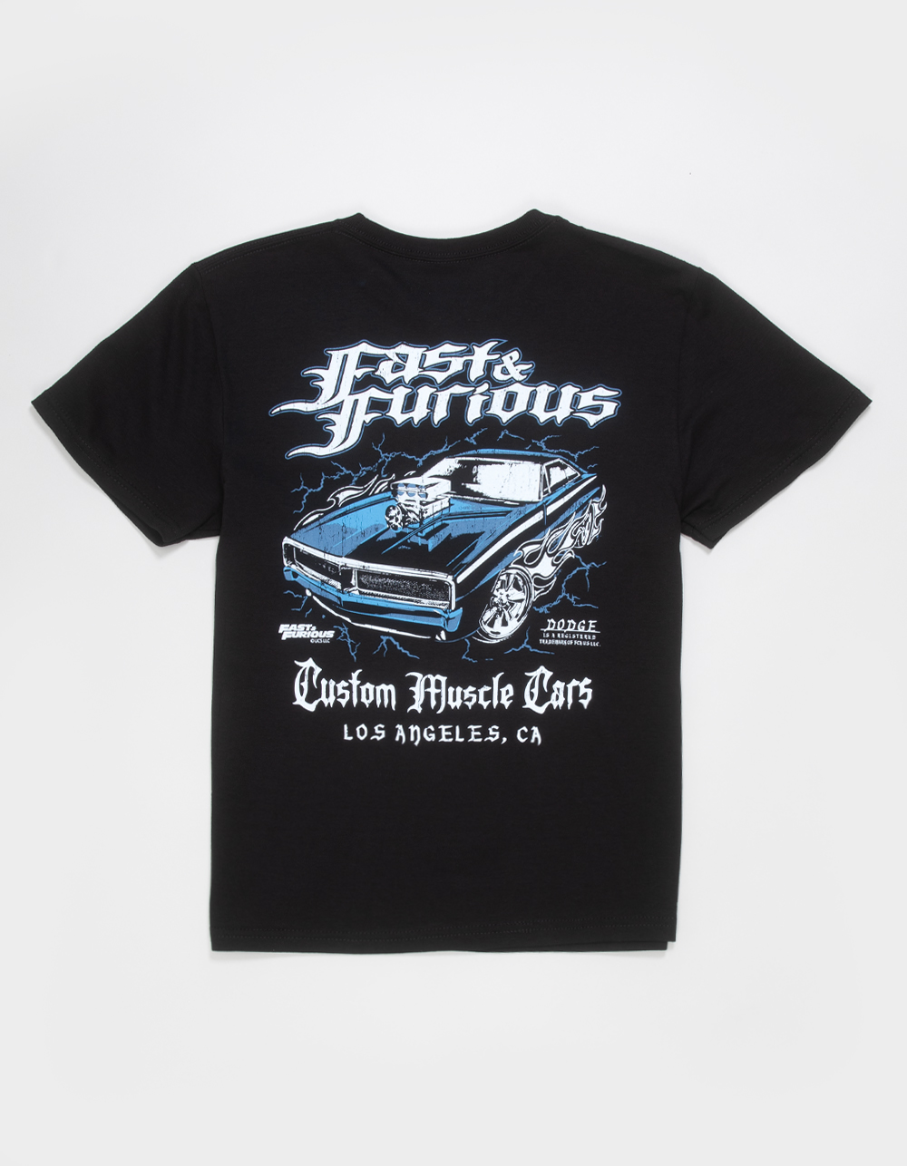 RIOT SOCIETY Fast & Furious Muscle Cars Boys Tee - BLACK