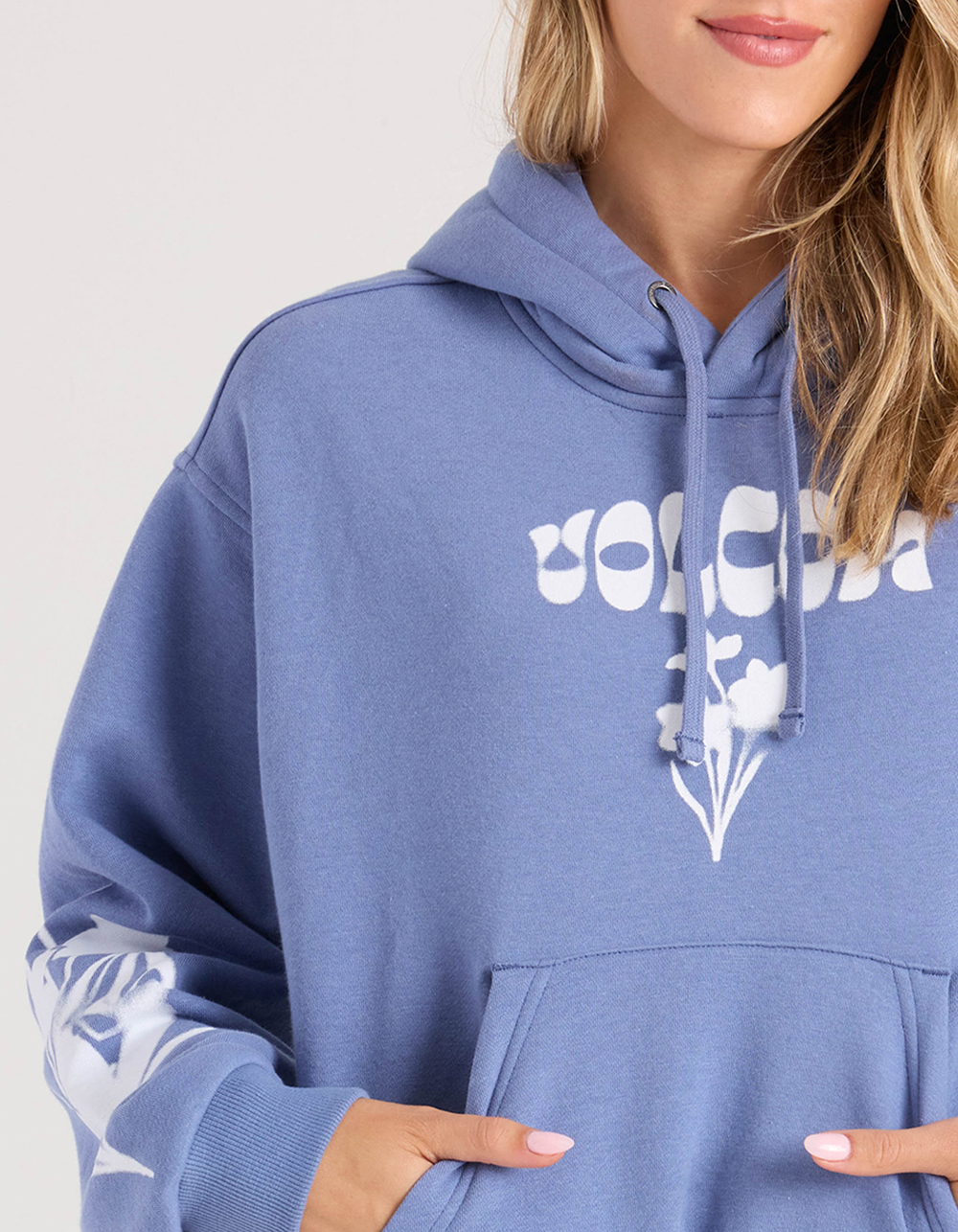 VOLCOM 1991 Womens Mini Hoodie - BLUE
