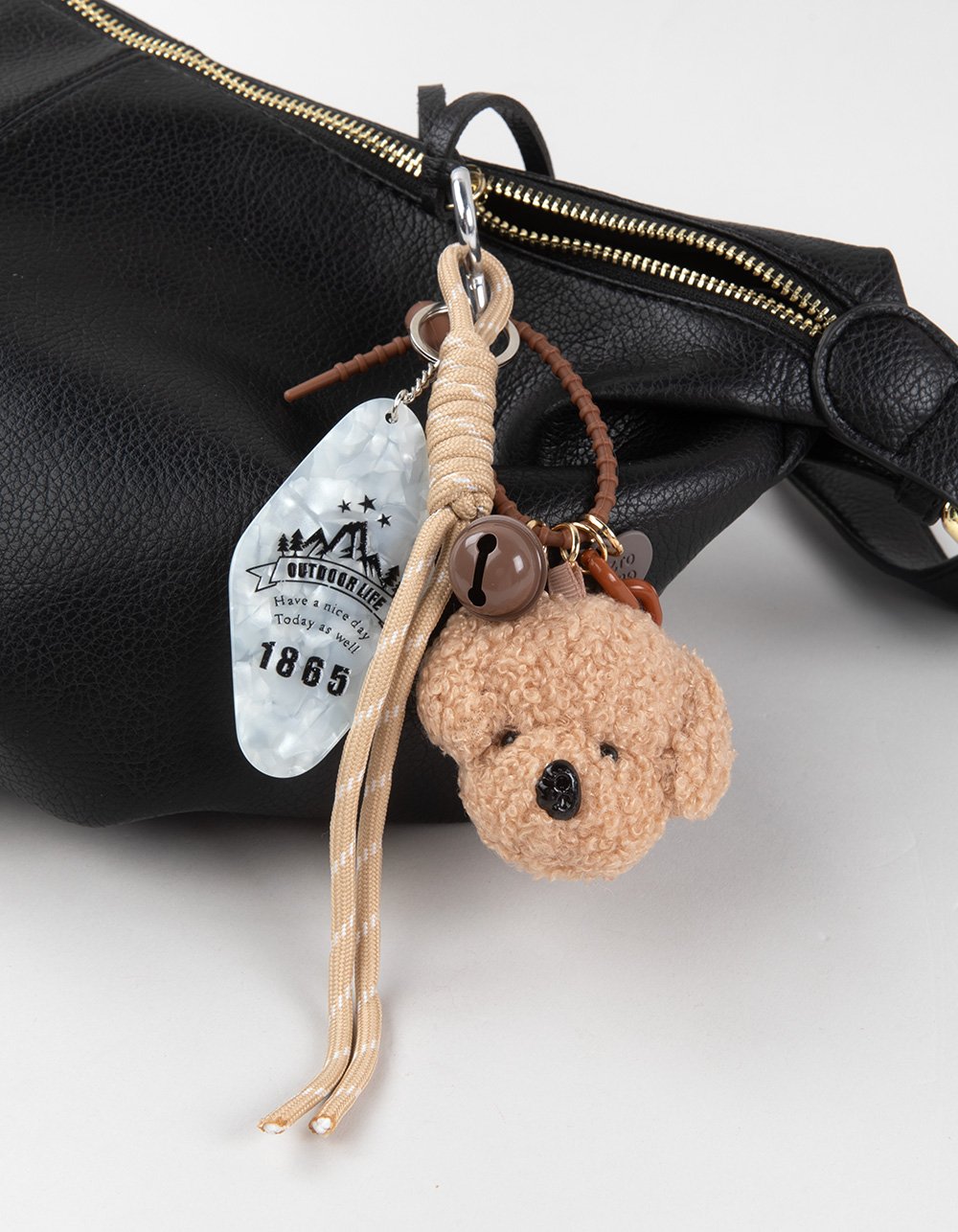 FULL TILT Plush Sherpa Mixed Bag Charm - MULTI