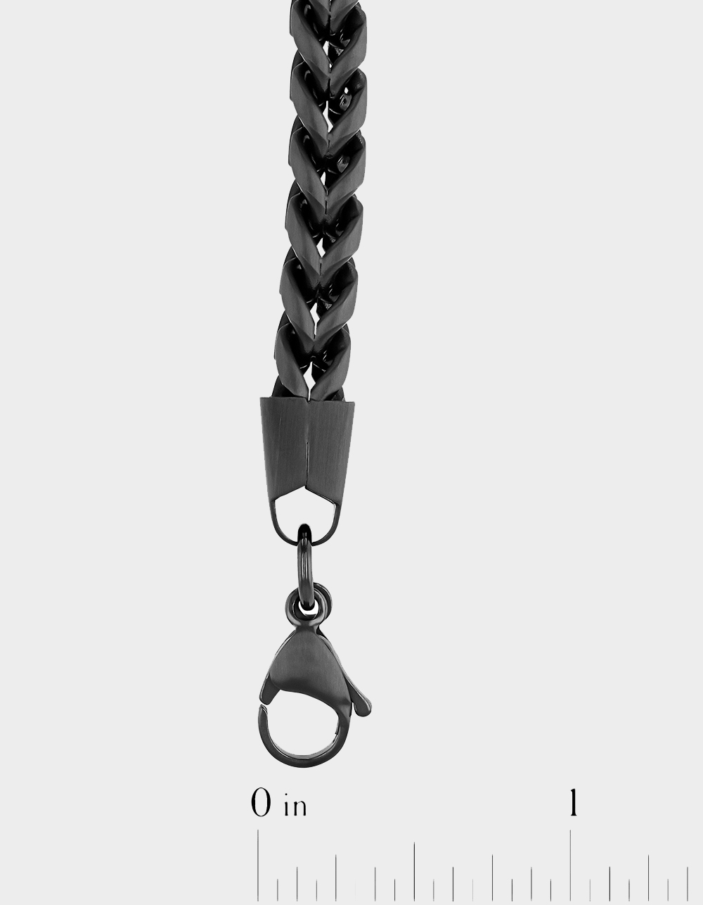 STEEL NATION Stainless Steel With Gunmetal Grey IP Franco Link Bracelet - GUNMETAL
