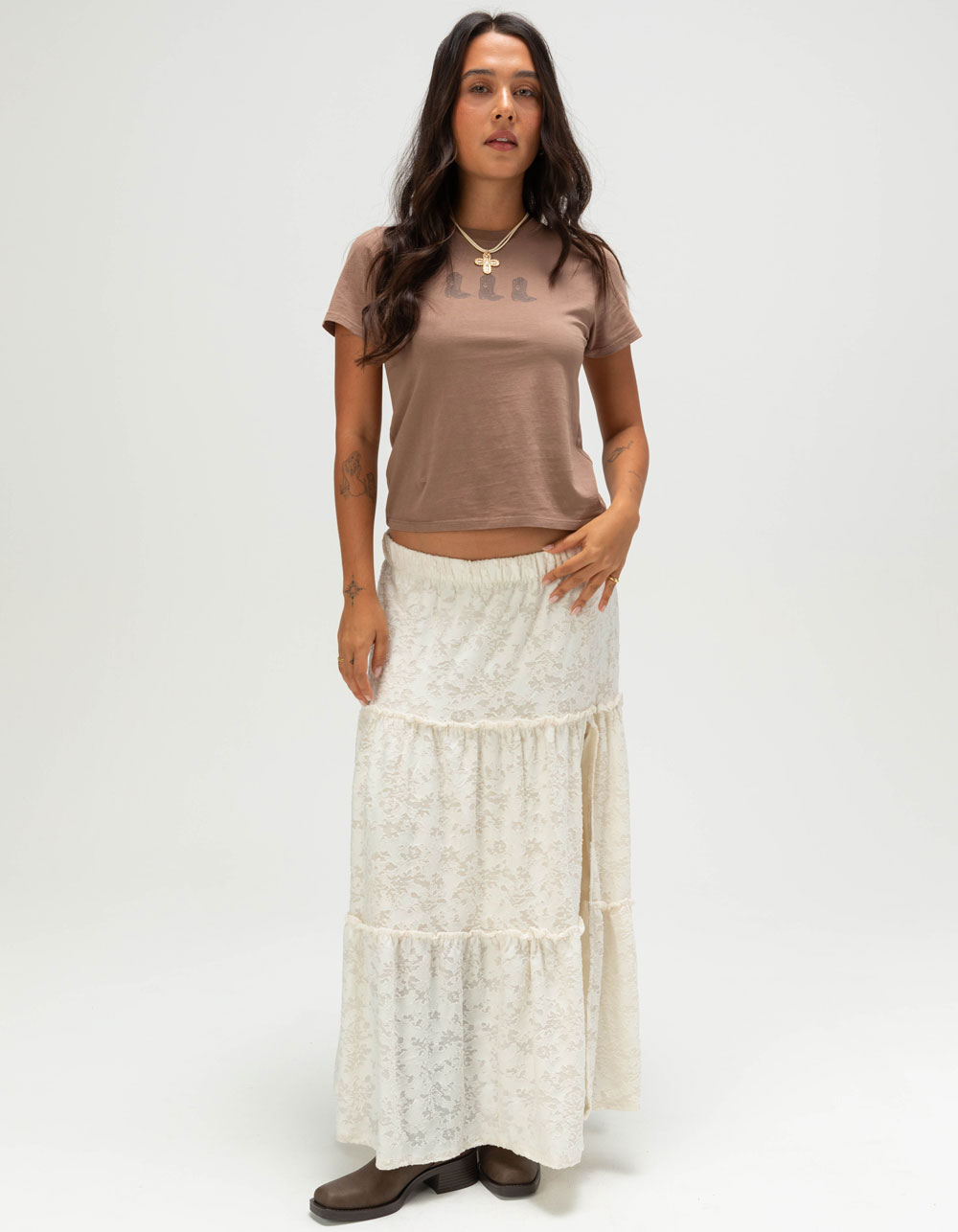 NECTAR CLOTHING Boot Womens Tee - BROWN