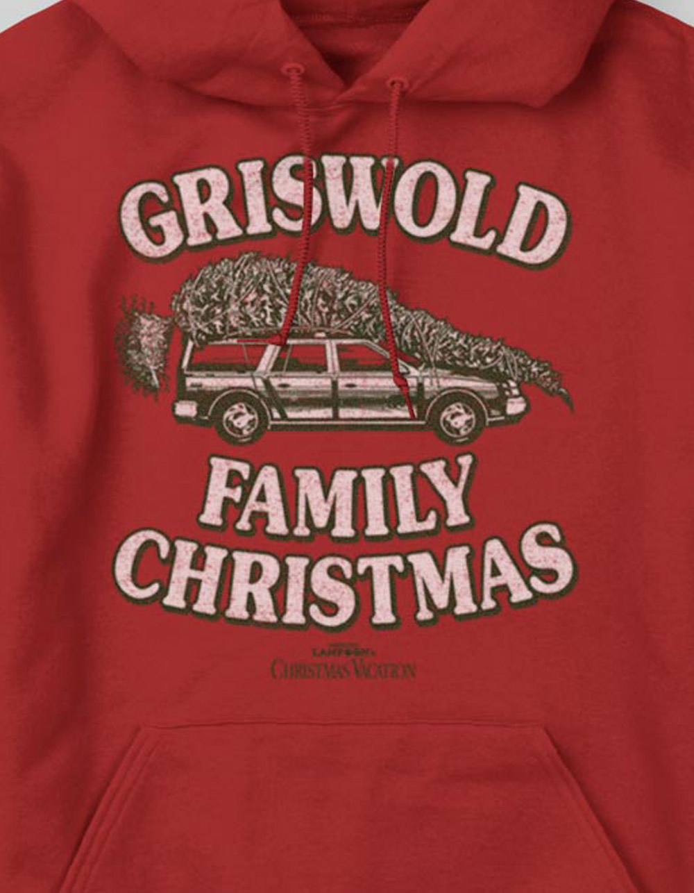 NATIONAL LAMPOON'S CHRISTMAS VACATION Tie One On Unisex Hoodie - RED