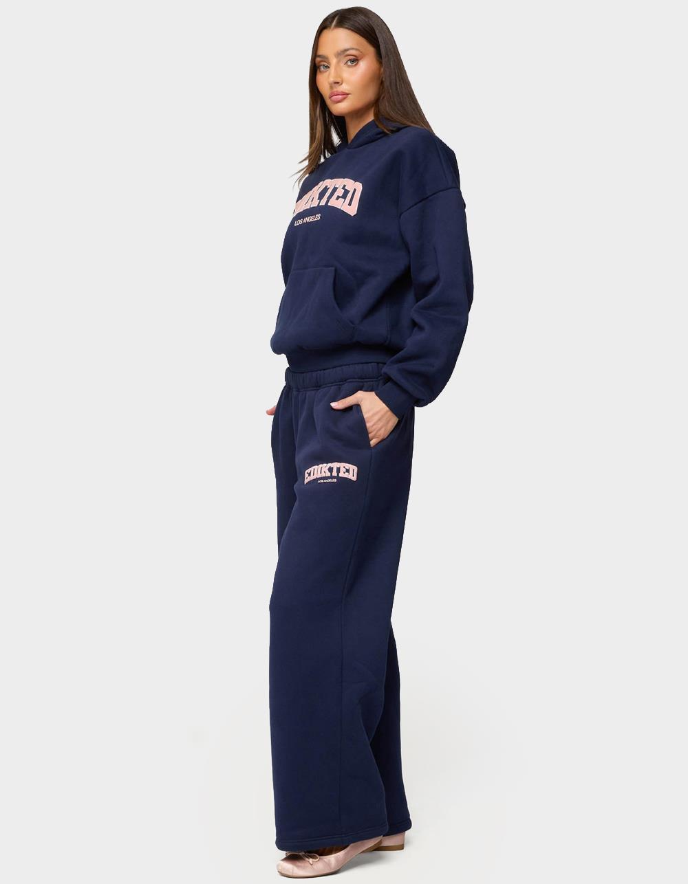 Edikted LA Sweatpants - NAVY