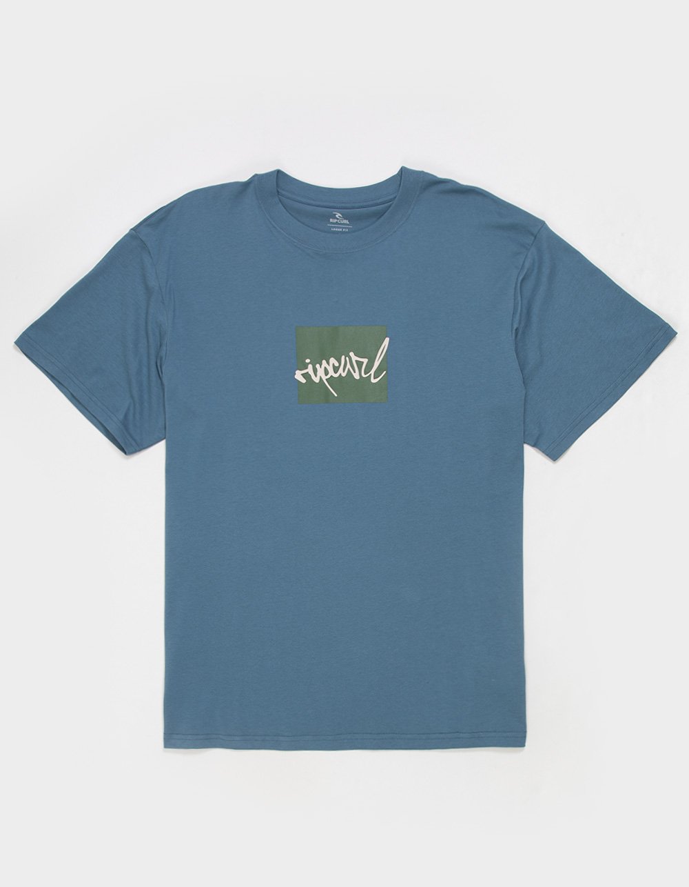 RIP CURL Script Icon Mens Tee - LIGHT BLUE