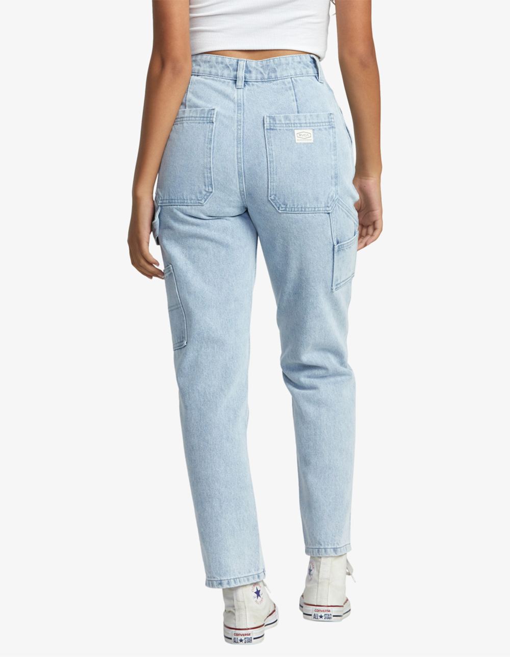 RVCA Recession Womens Demin Pants - LIGHT WASH
