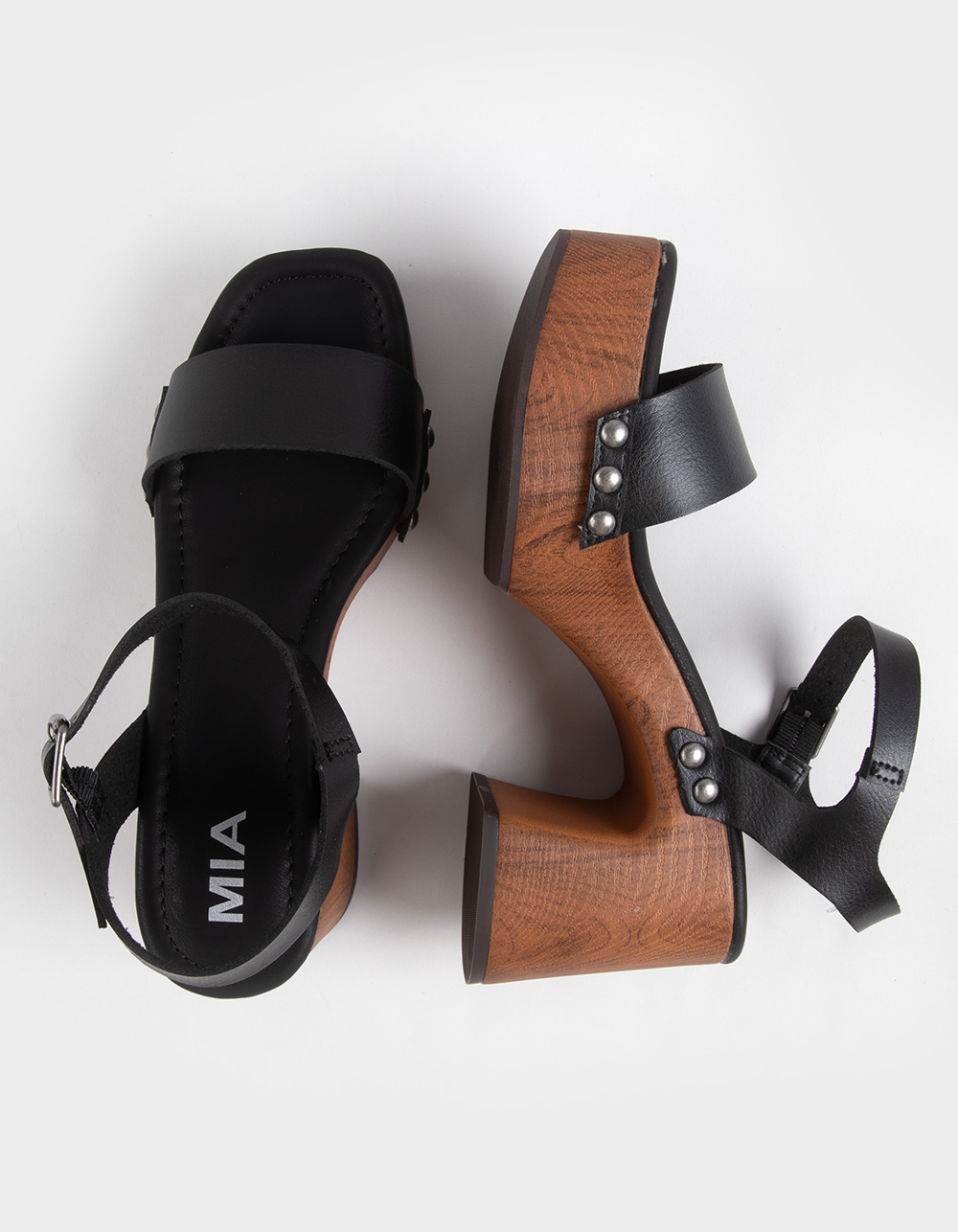 MIA Electrah Womens Platform Heels - BLACK