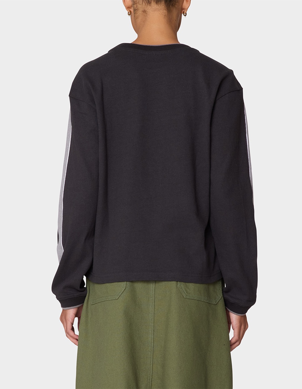 OBEY Rally Sleeve Stripe Womens Long Top