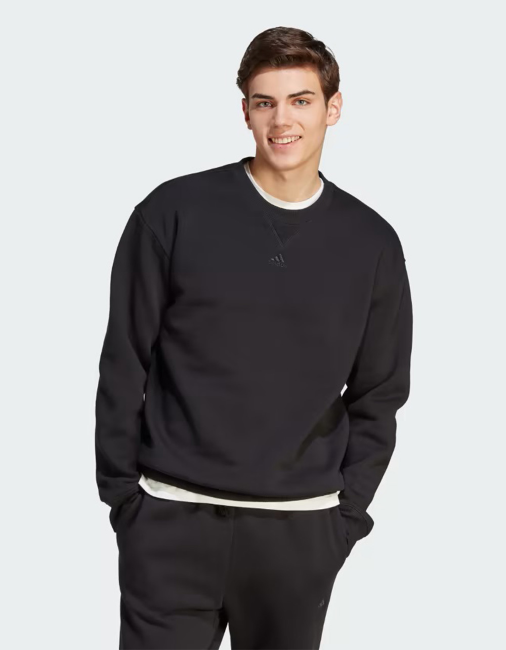Fleece - | Mens Tillys Crewneck Sweatshirt All SZN ADIDAS BLACK