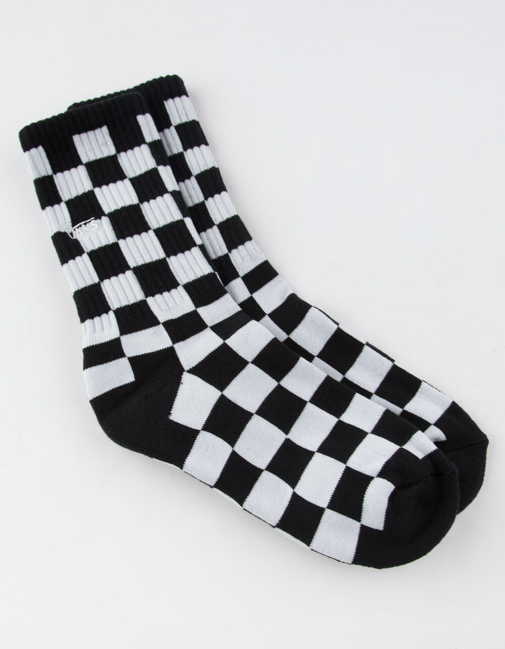 VANS Checkerboard Boys Crew Socks - BLACK/WHITE | Tillys