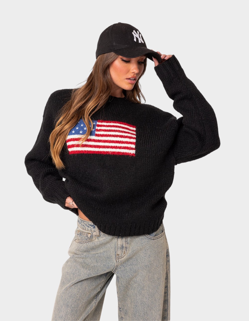 EDIKTED Usa Oversized Chunky Knit Sweater