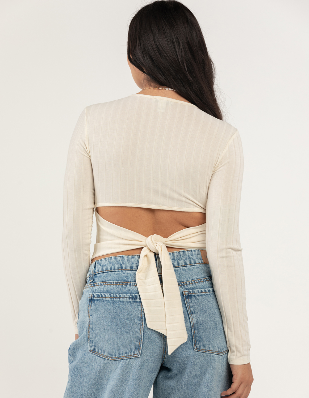 RSQ Open Tie Back Womens Top - IVORY | Tillys