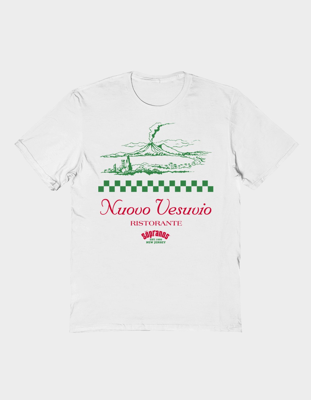 THE SOPRANOS Nouvo Vesuvio Ristorante Unisex Tee - WHITE