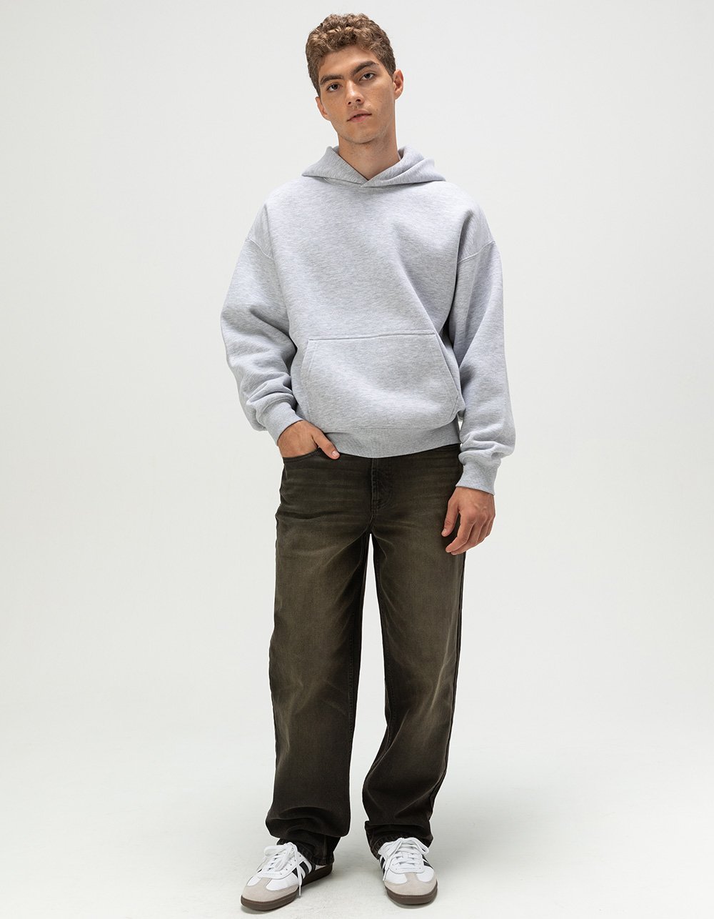 RSQ Mens Oversized Hoodie - HEATHER GRAY