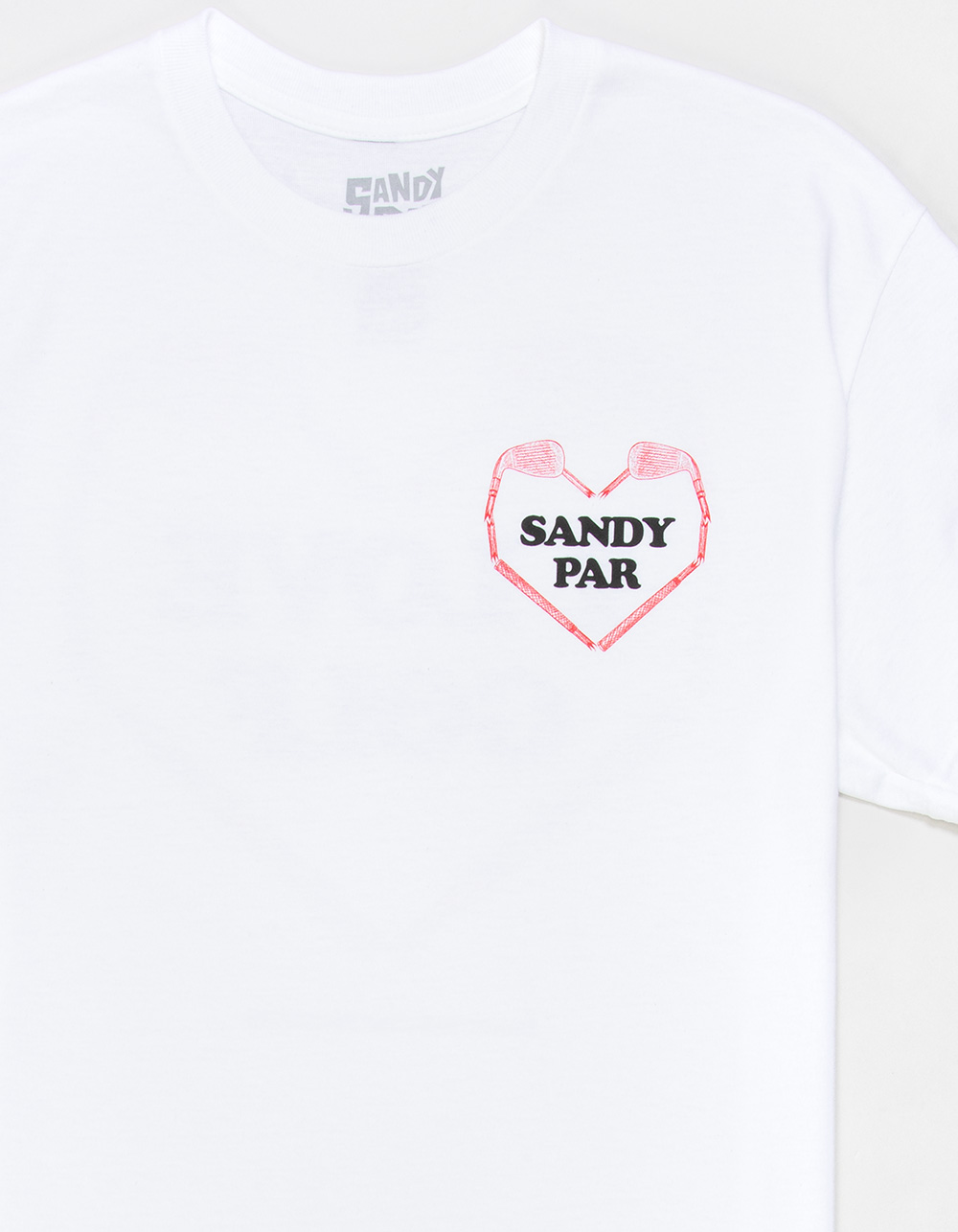 SANDY PAR I Love Golf Mens Tee - WHITE