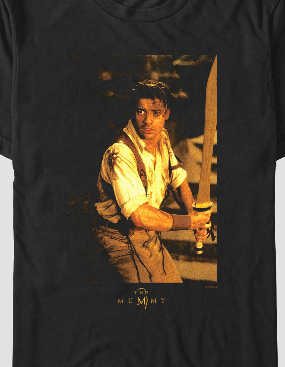 THE MUMMY Rick O'Connell Focus Unisex Tee - BLACK