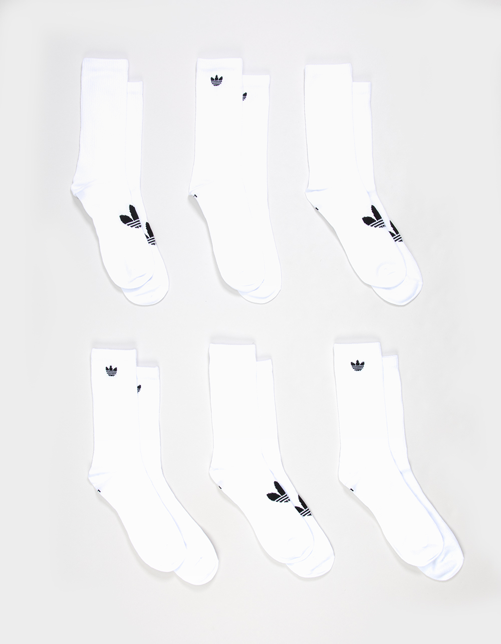 ADIDAS Originals Superlite 6 Pack Crew Socks - WHITE
