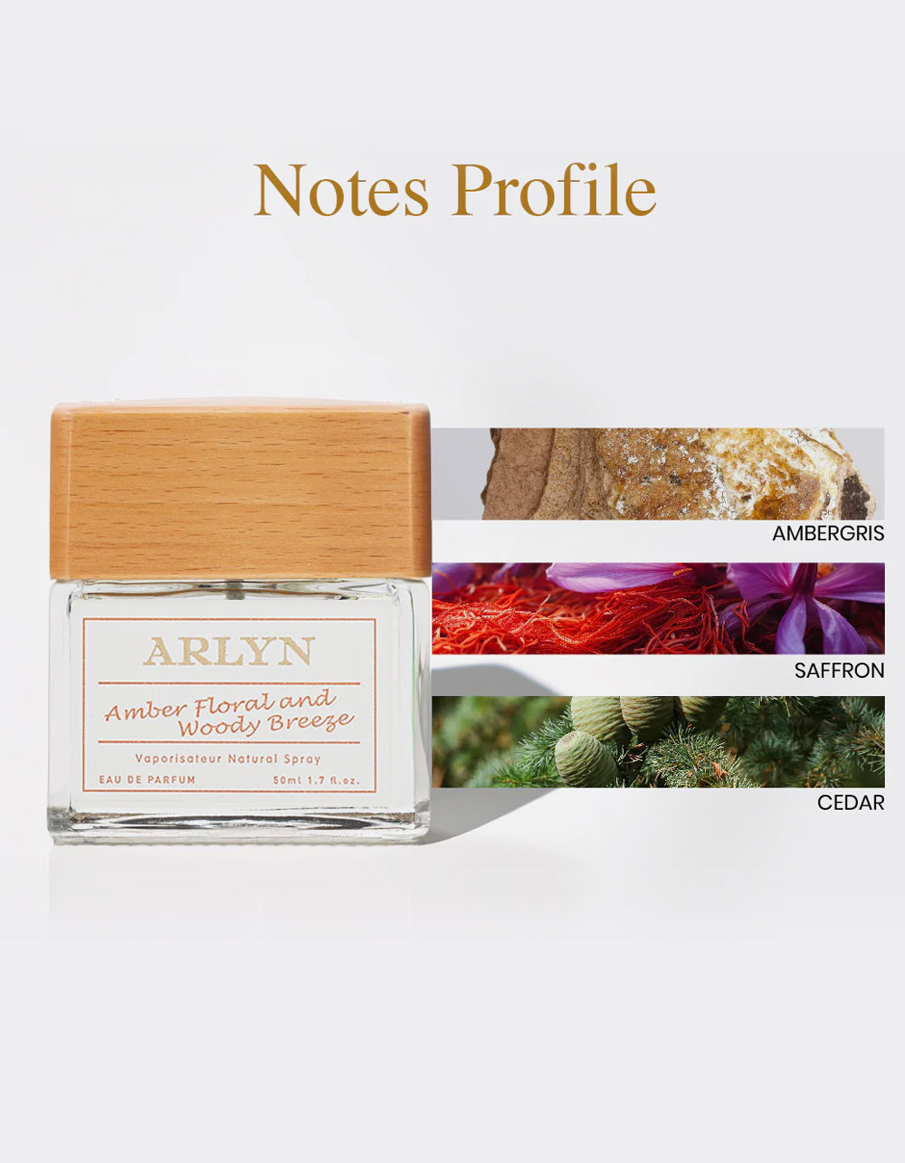 ARLYN Amber Floral and Woody Breeze Perfume - NATURAL
