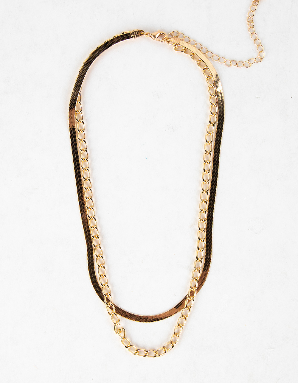 RSQ Two Piece Chain Necklace