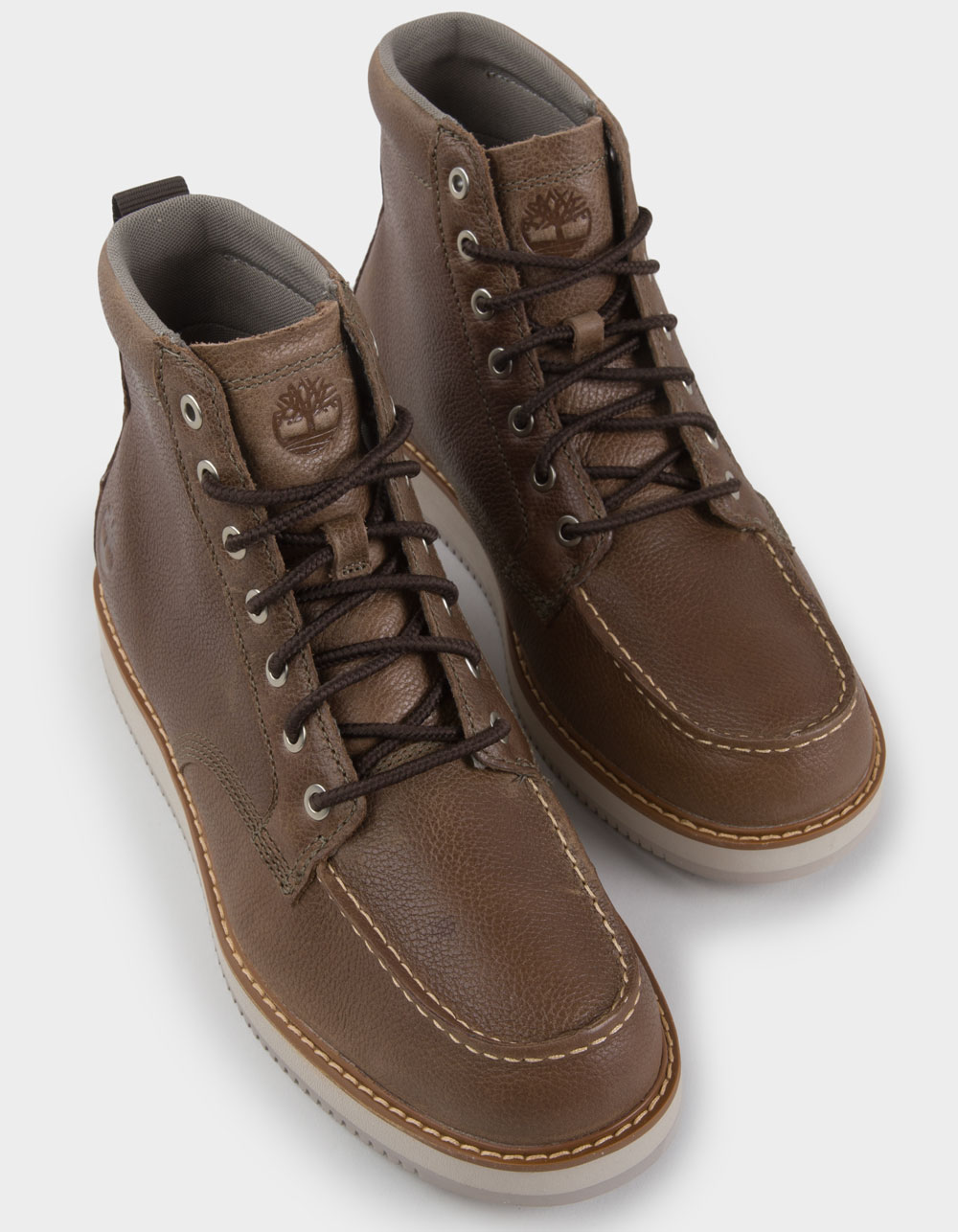 TIMBERLAND Redwood Edge Mens Mid Lace-Up Boots - DARK BROWN