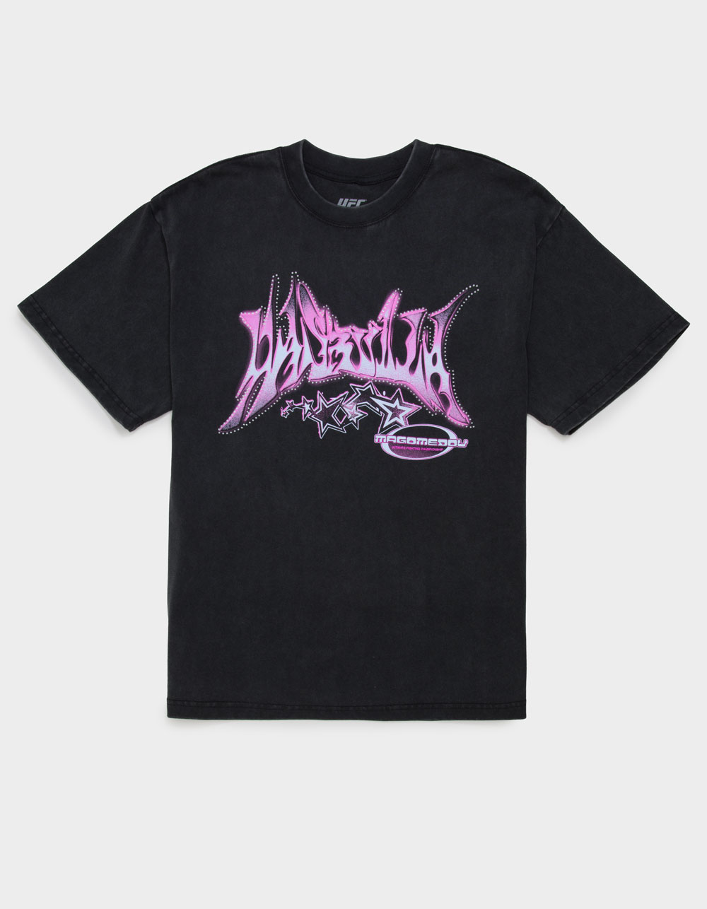 UFC Hasbulla Cyber Mens Boxy Tee - WASHED BLACK