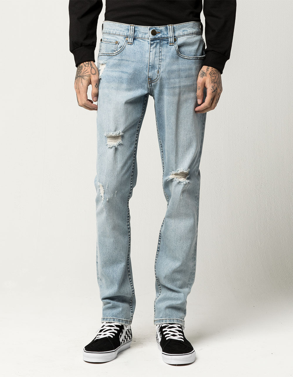 RSQ Brooklyn Relaxed Mens Ripped Jeans - LTSTN | Tillys